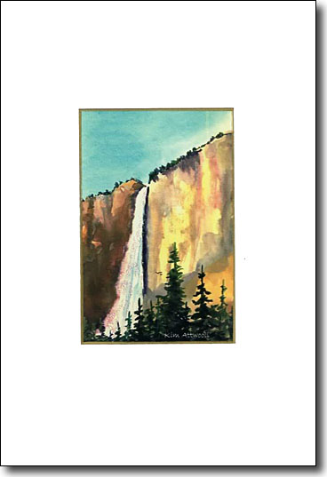 Yosemite Falls handmade card image